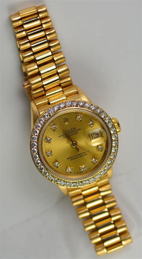 rolex datejust 14k gold|rolex datejust 18k gold diamond.